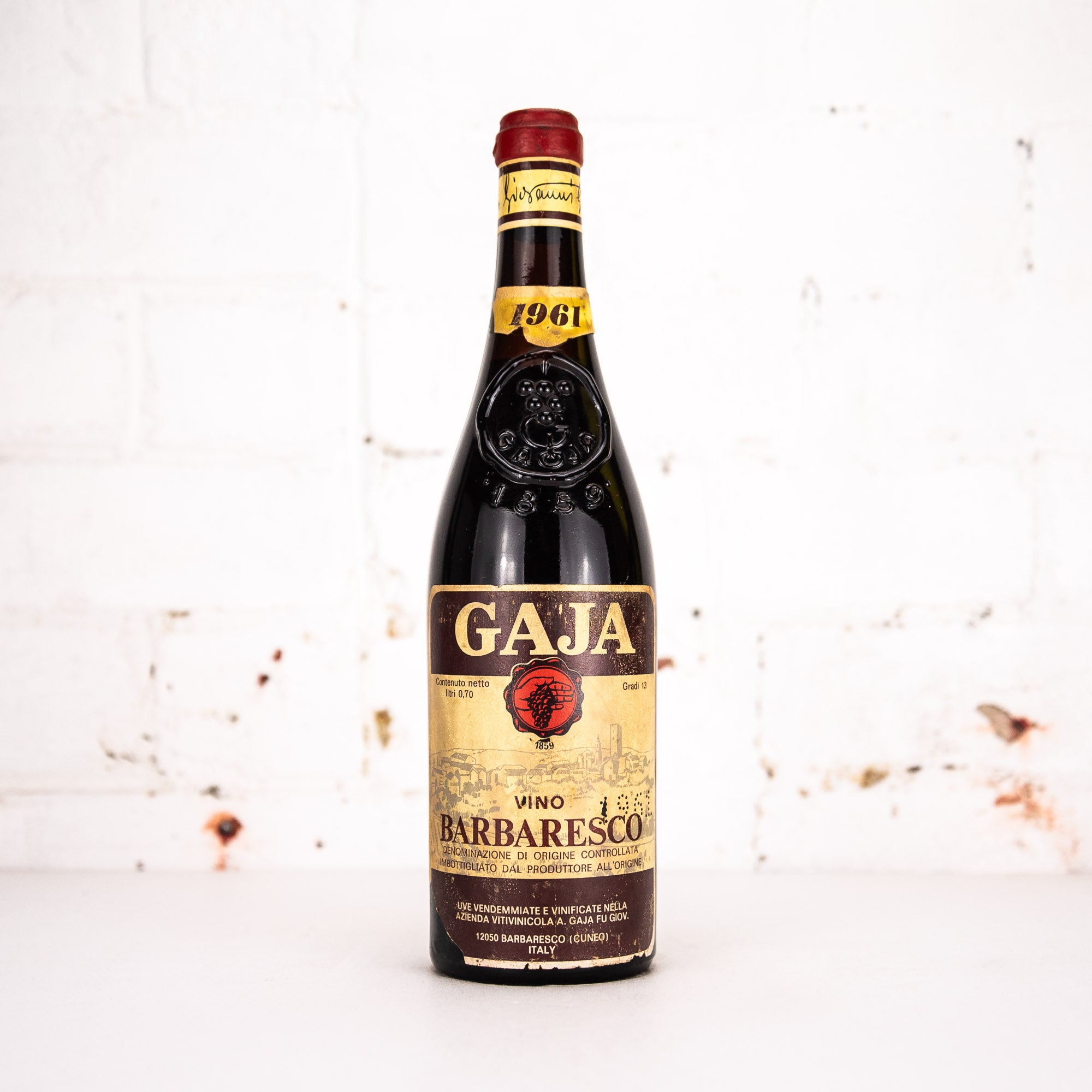 Gaja - Barbaresco 1961 700ml – Carwyn Cellars