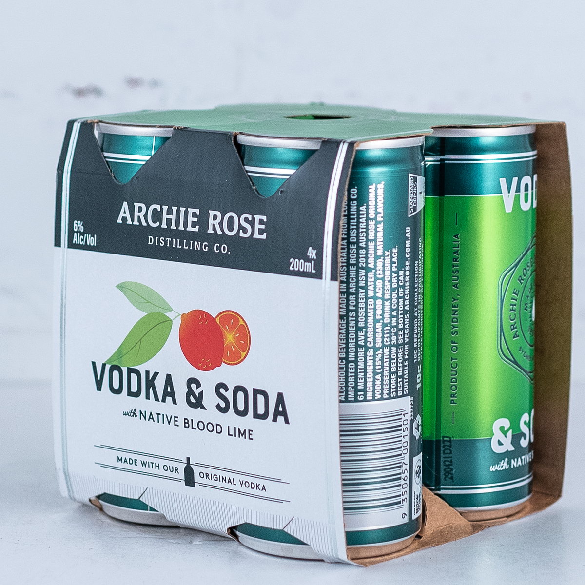 Archie Rose Vodka & Soda with Blood Lime From$8.00