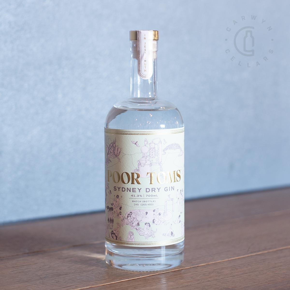 Poor Toms Sydney Dry Gin 700ml Carwyn Cellars 1711