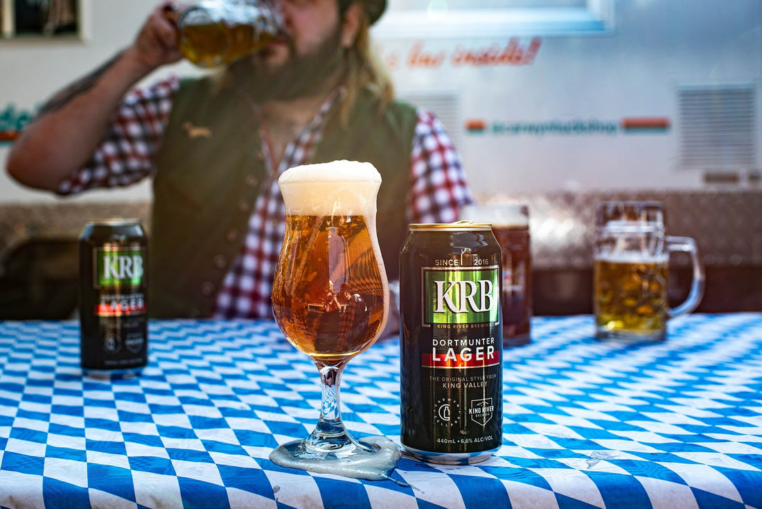 King River x Carwyn Cellars 'KRB Dortmunter Lager' Collab