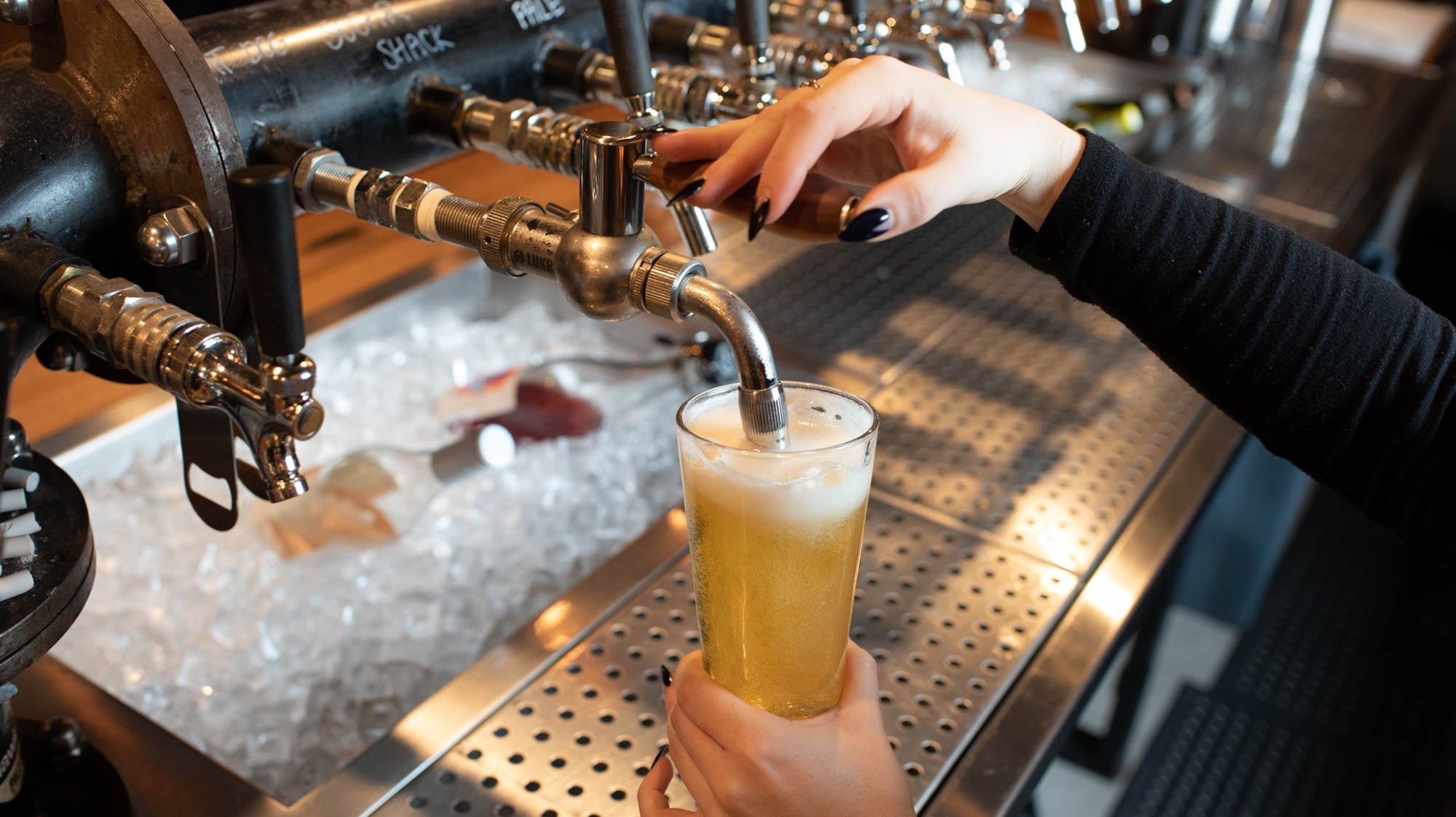 First Permanent Tap: Rattenhund Pilsner on the LUKR Side-Pull Tap!