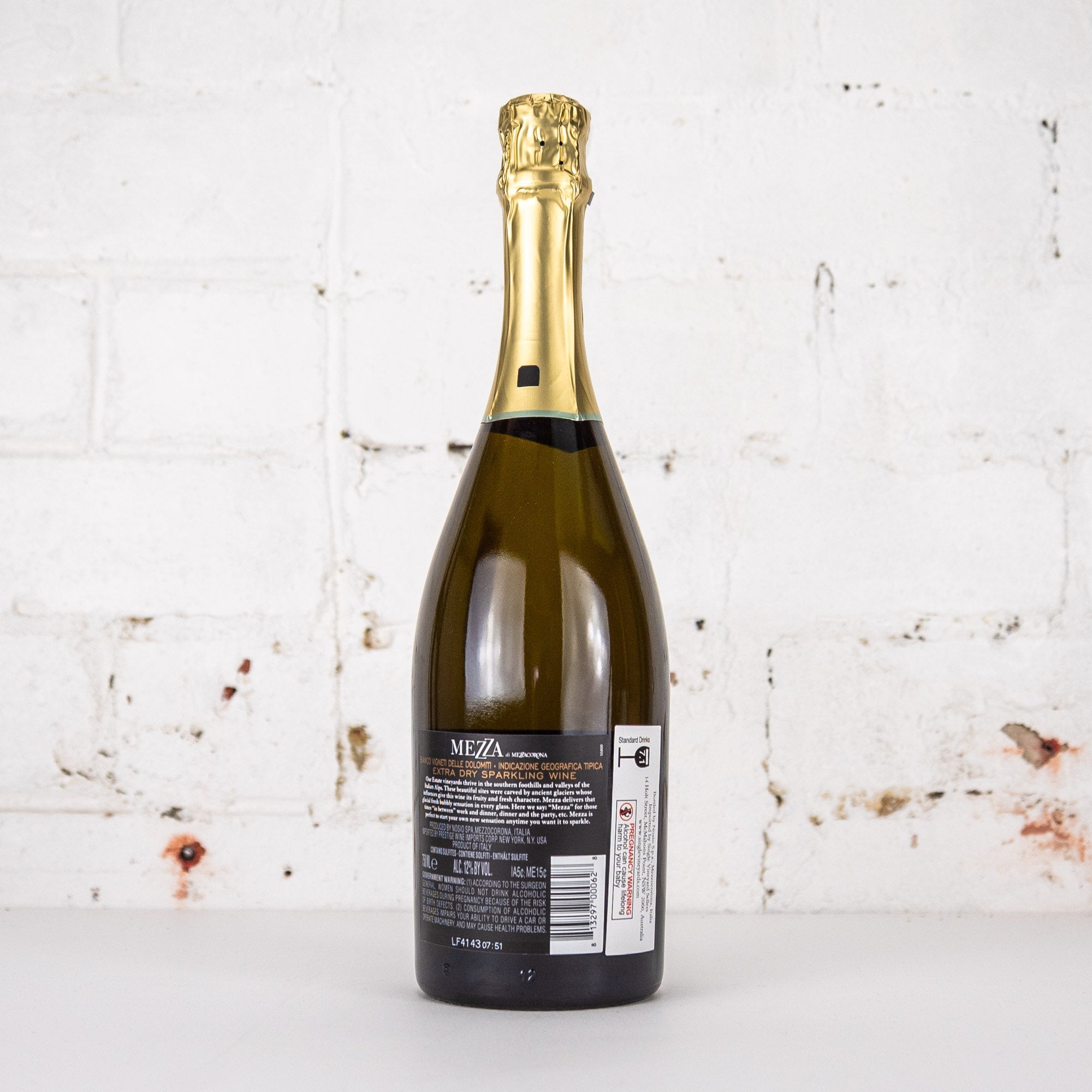 Mezzacorona - Mezza di Mezzacorona Italian Glacial Bubbley 750ml