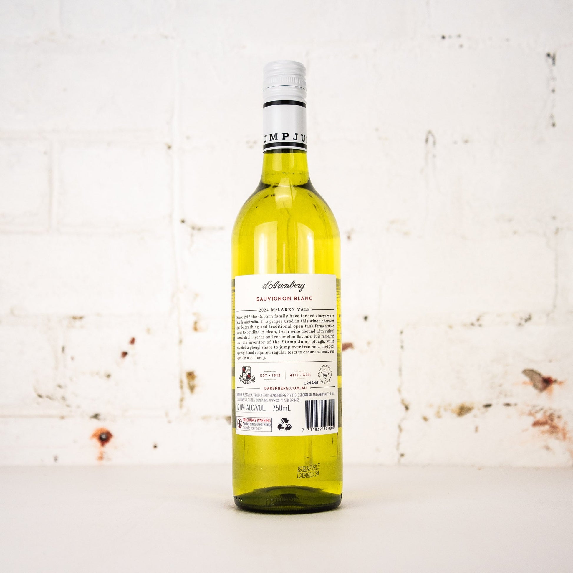 d'Arenberg - The Stump Jump Sauvignon Blanc 750ml