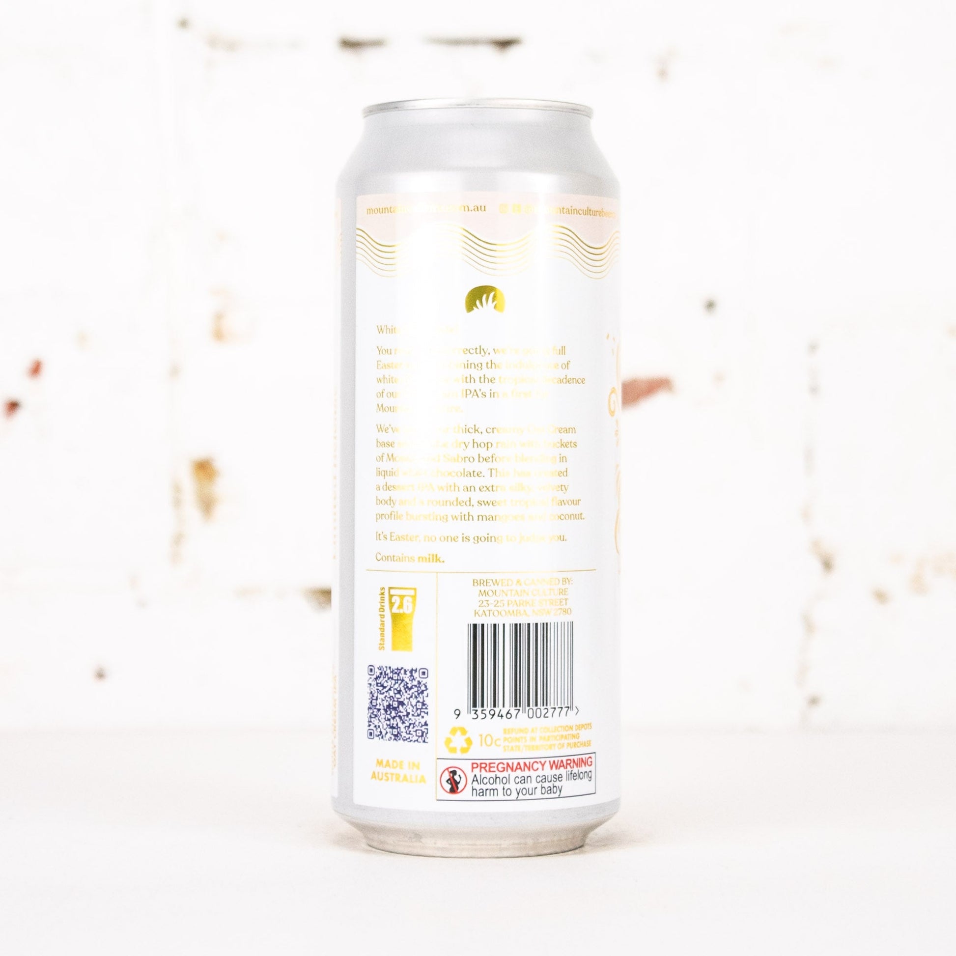Mountain Culture - Let It Rain White Chocolate Oat Cream IPA