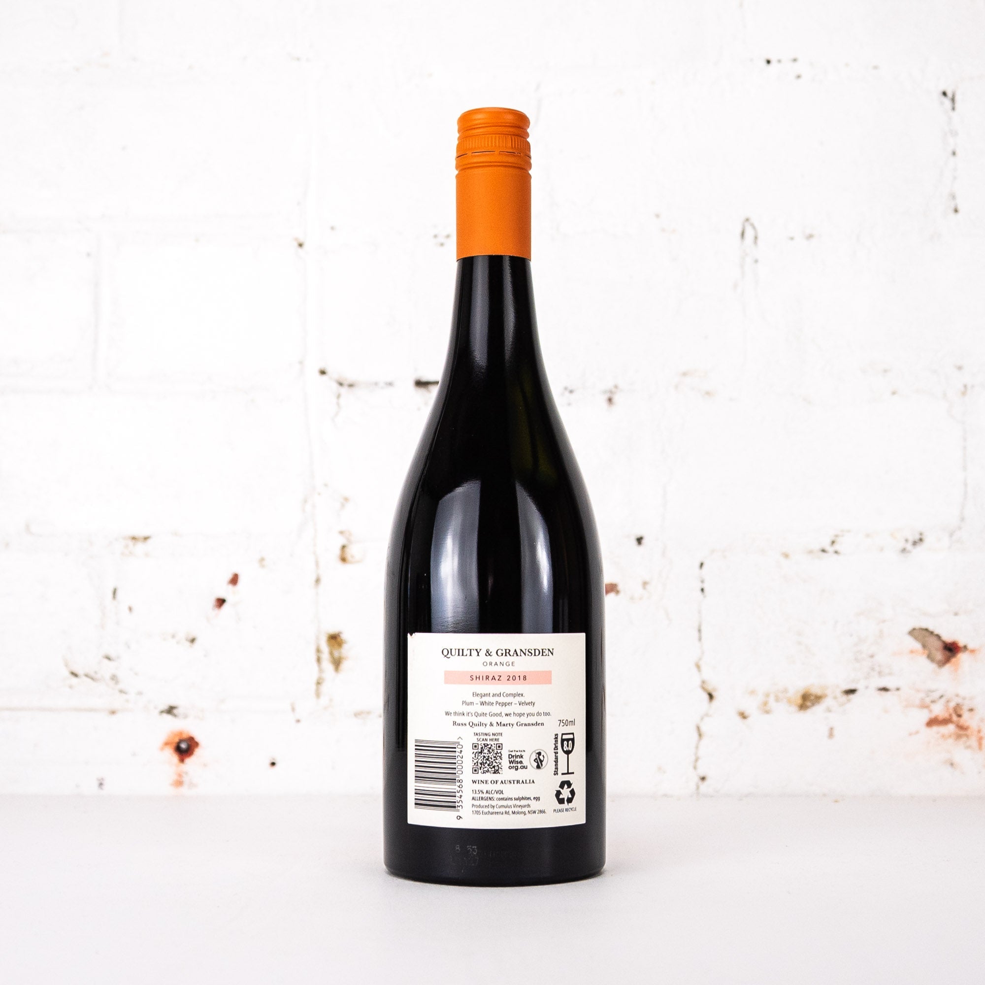 Quilty & Gransden - Shiraz 750ml