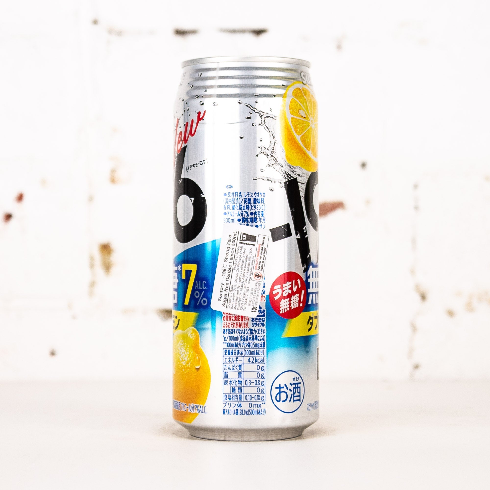 Suntory - -196 Strong Zero Double Lemon 7% 500ml