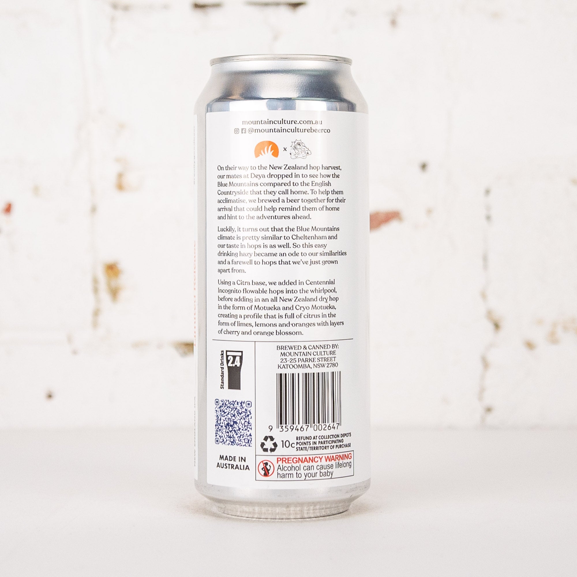 Mountain Culture x DEYA - 'It's Not Me, It's You' NEIPA