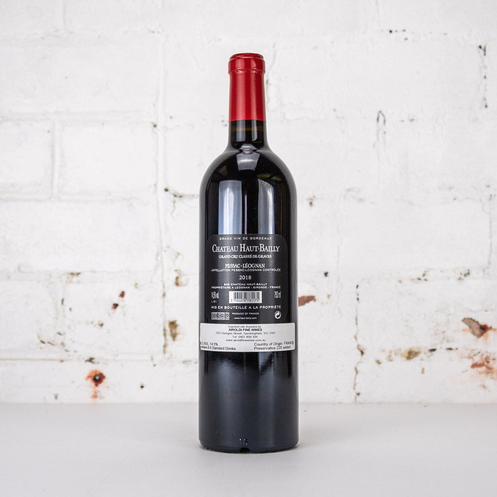 Chateau Haut Bailly - Grand Cru Classe Pessac Leognan 2018 750ml