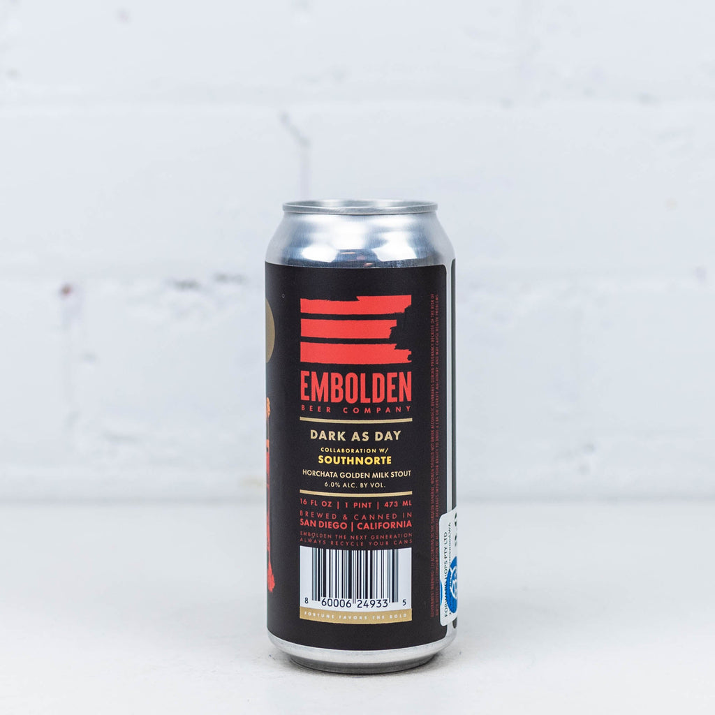 Embolden x SouthNorte 'Dark as Day' Horchata Golden Milk Stout