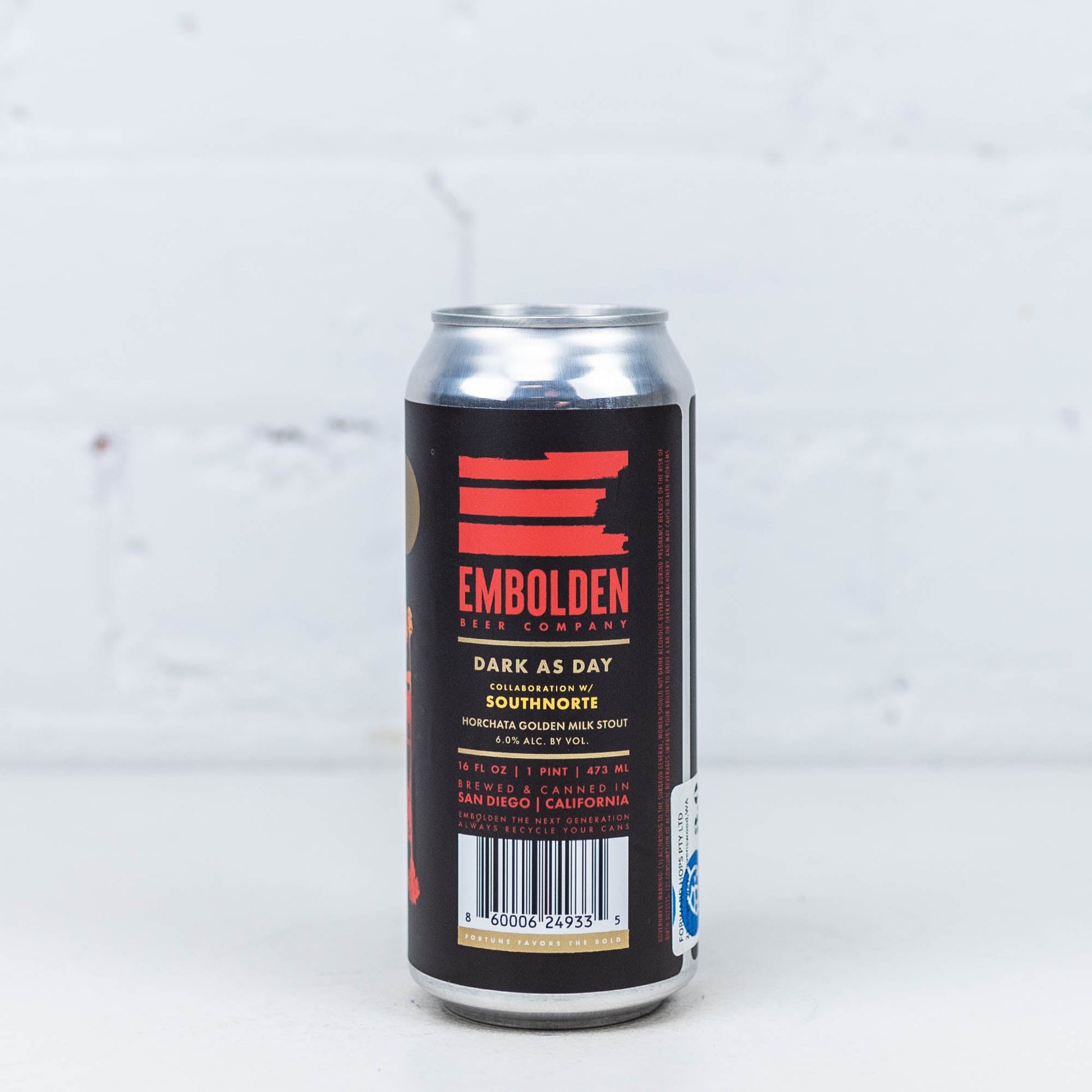 Embolden x SouthNorte 'Dark as Day' Horchata Golden Milk Stout