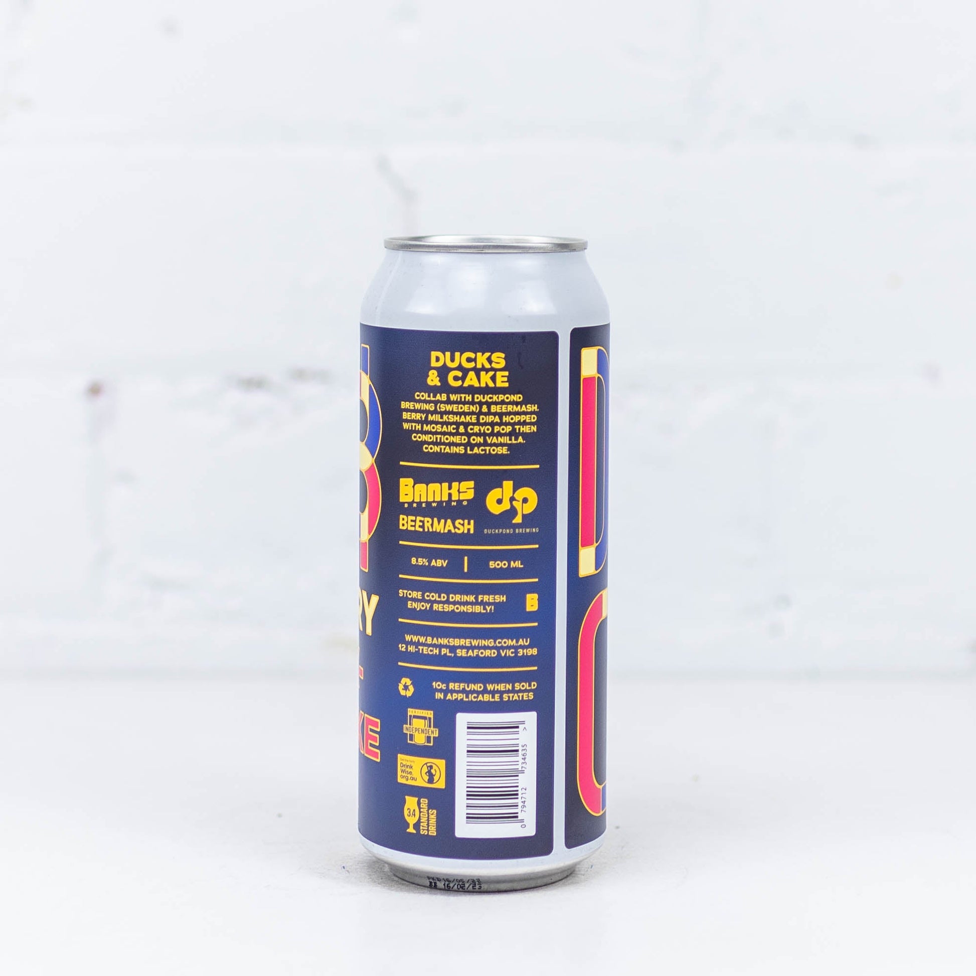 Banks x Duckpond x Beermash 'Ducks & Cake' Milkshake DIPA 500ml