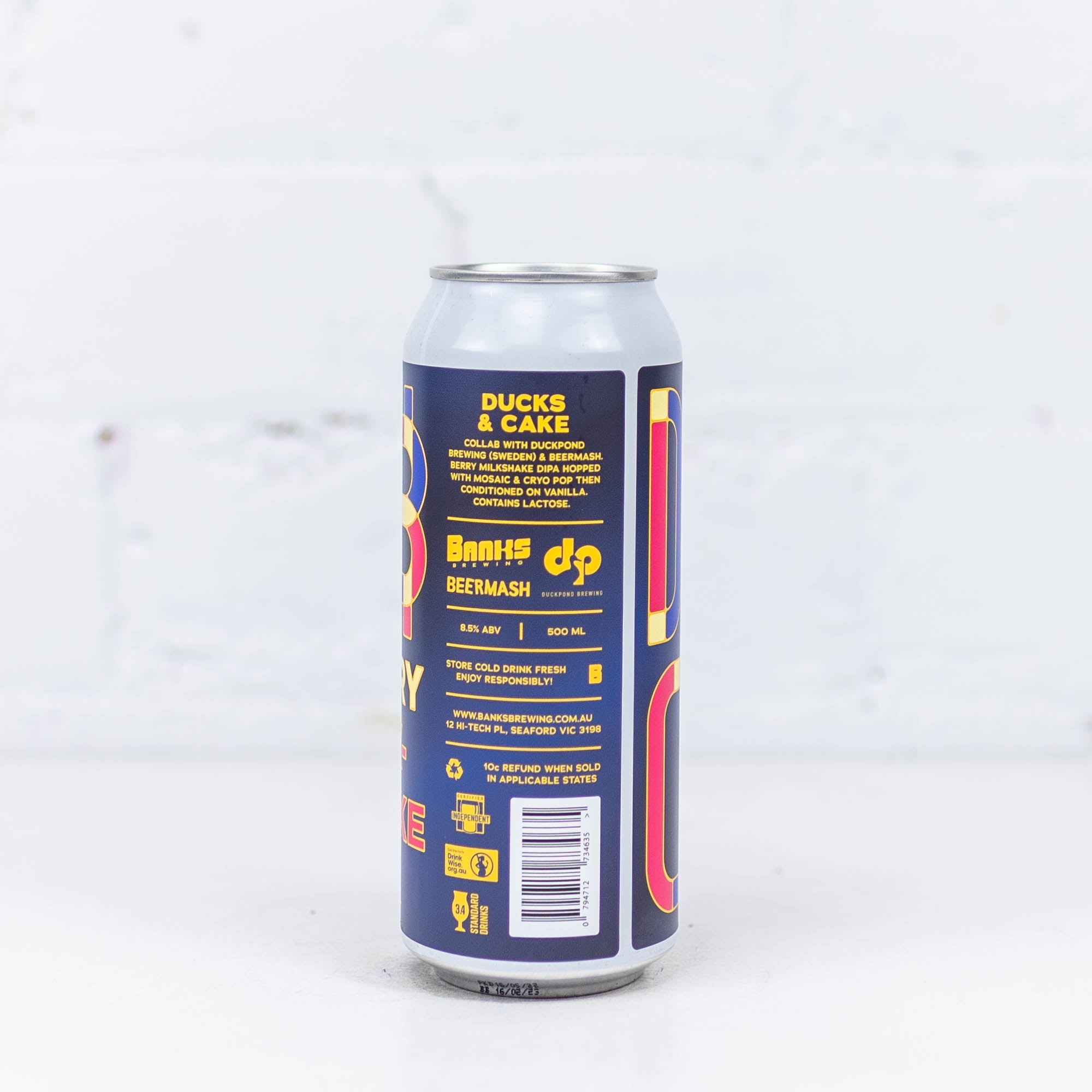 Banks x Duckpond x Beermash 'Ducks & Cake' Milkshake DIPA 500ml
