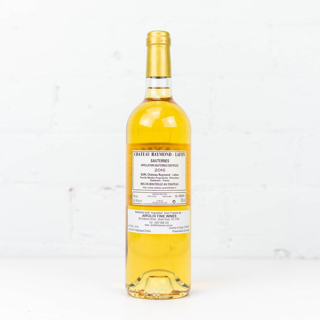 Chateau Raymond Lafon - Sauturnes 2016 750ml