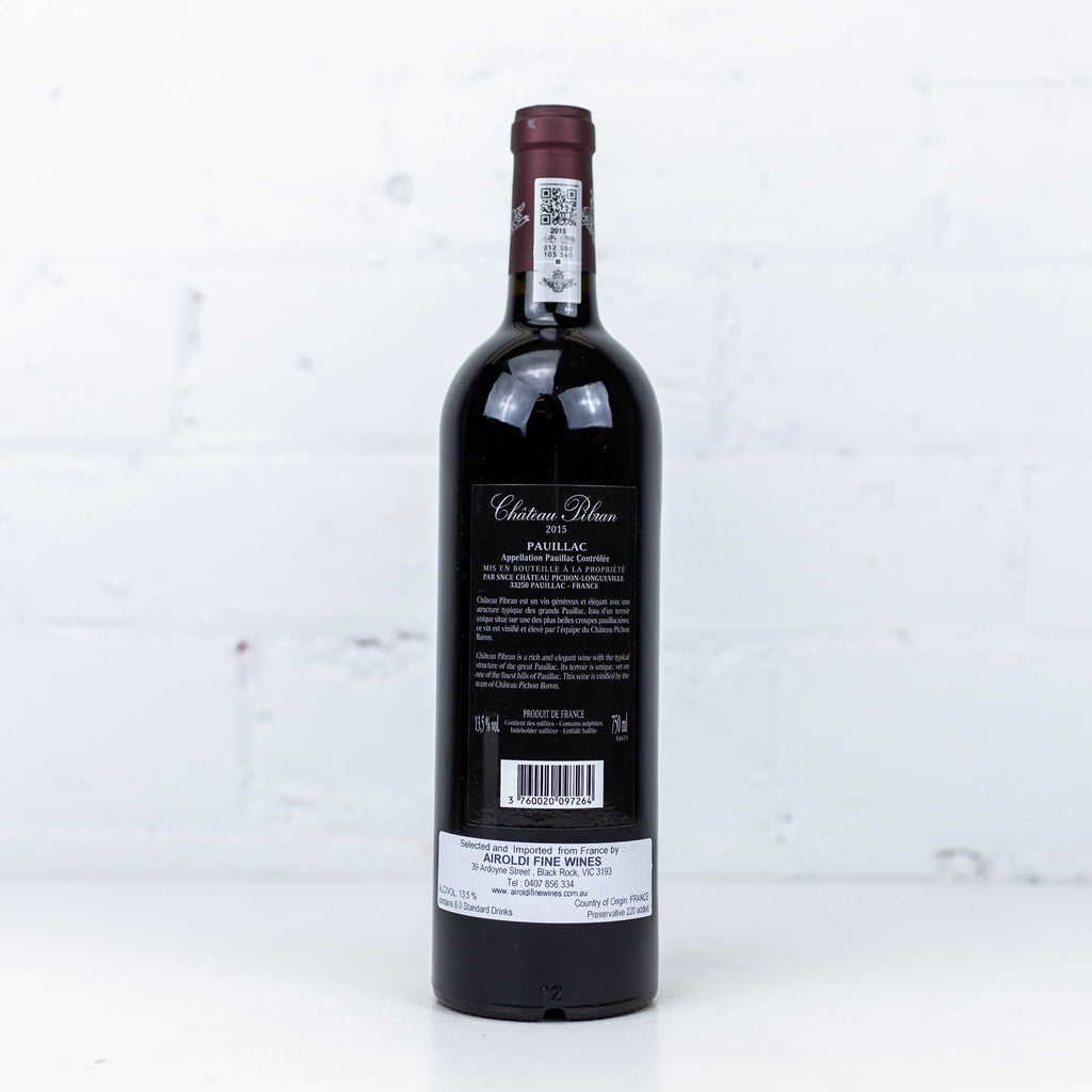 Chateau Pibran - Pauillac 2015 750ml