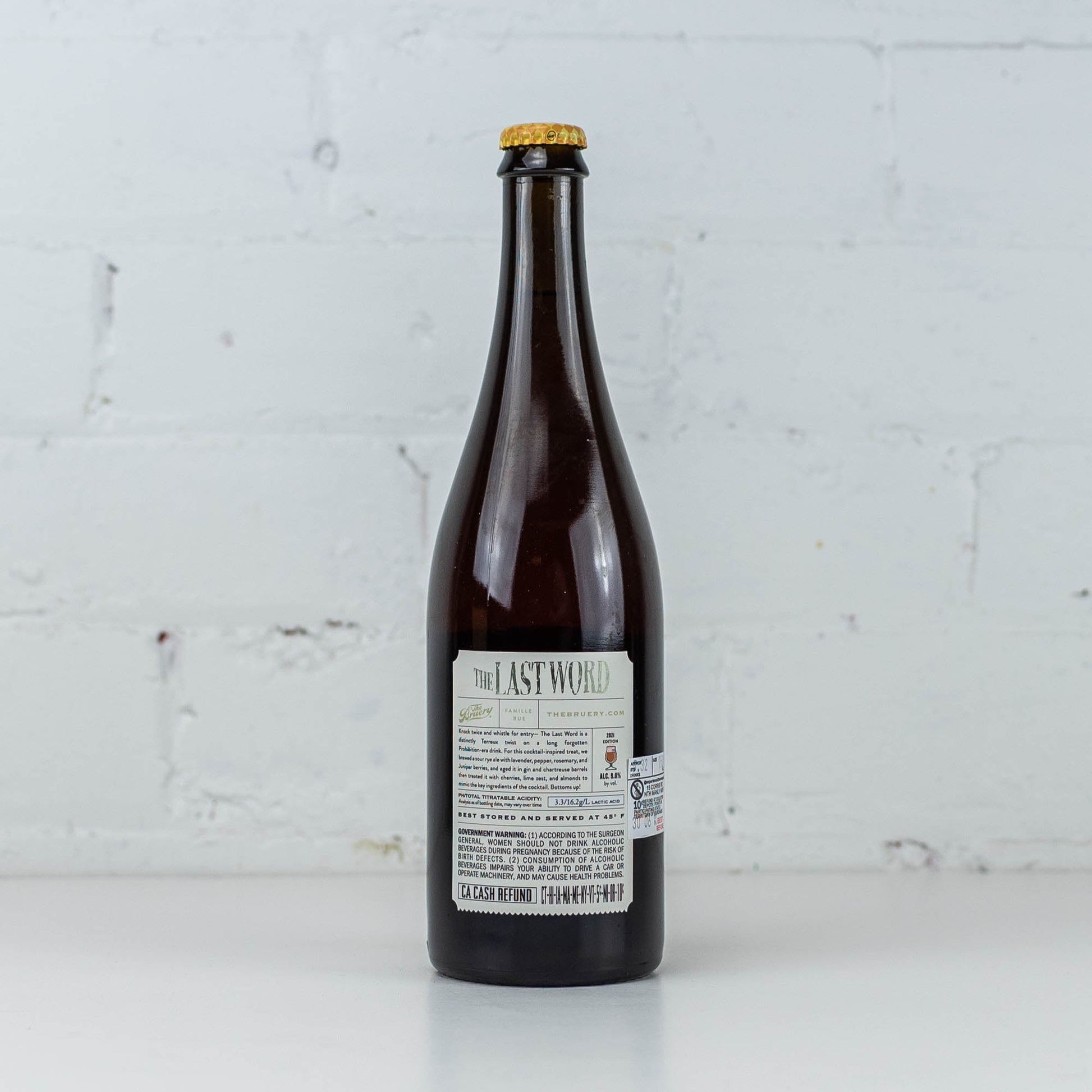 The Bruery - The Last Word Sour Rye Ale 750ml