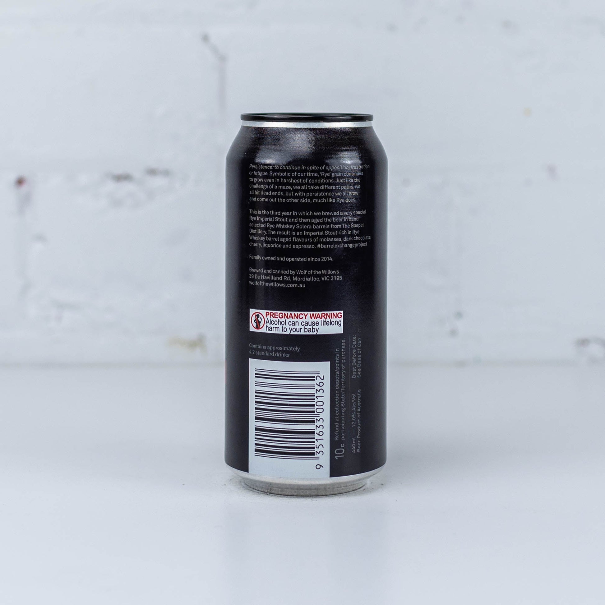 Wolf of the Willows - Persistence III Rye Barrel Aged Imperial Stout