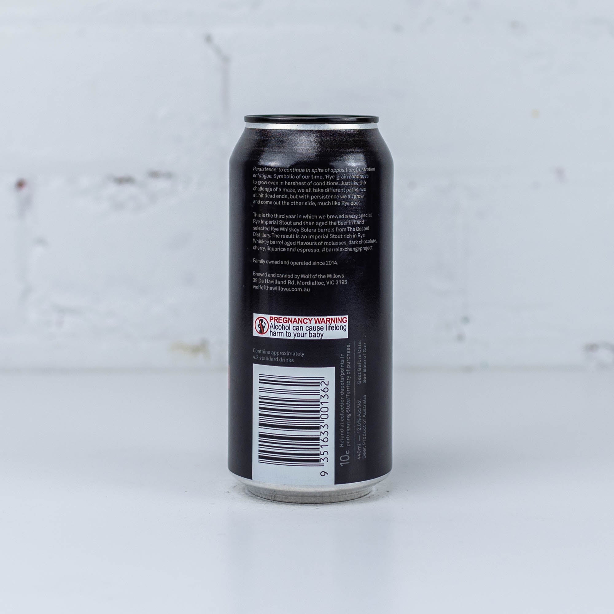 Wolf of the Willows - Persistence III Rye Barrel Aged Imperial Stout