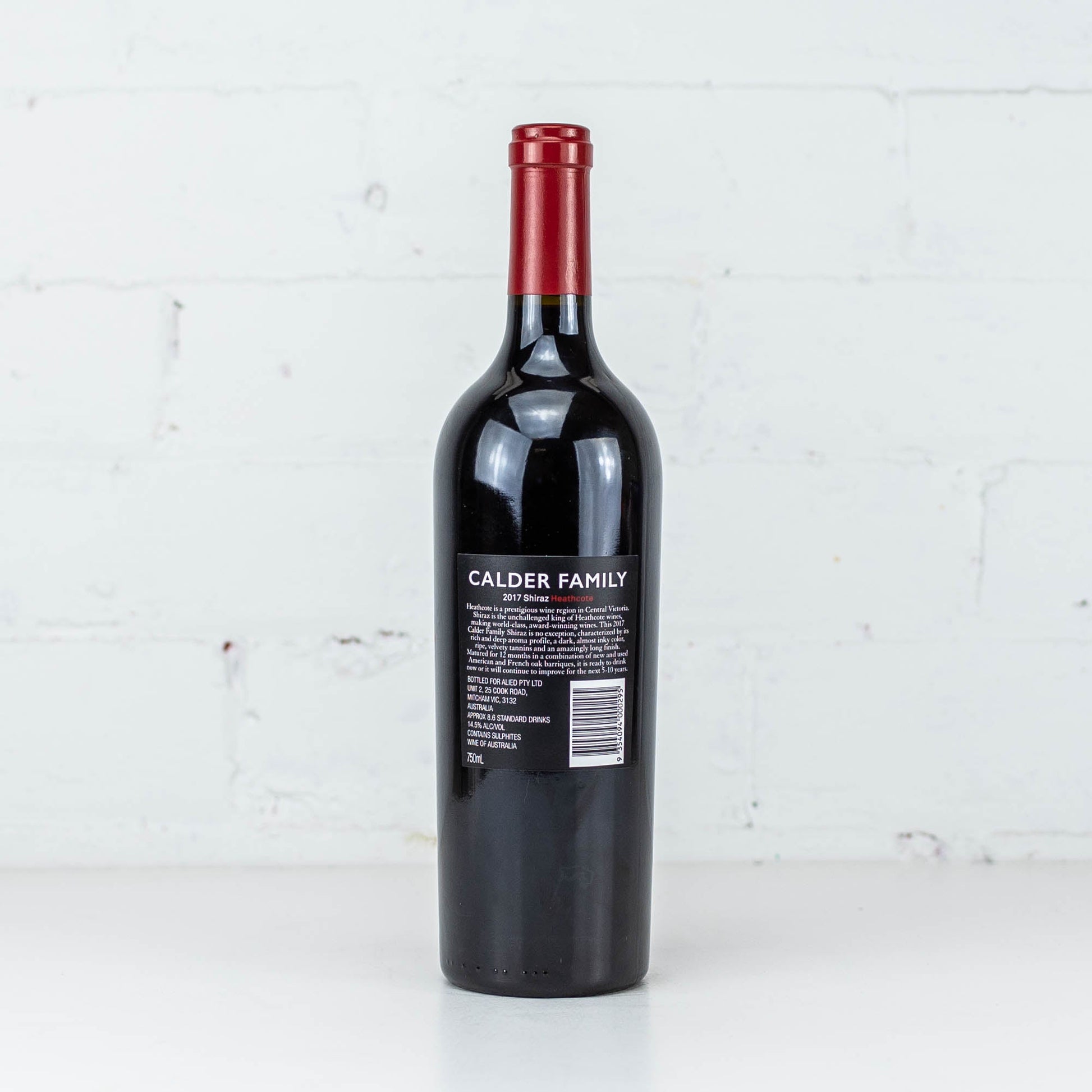 Calder Family - Shiraz 2017 750ml