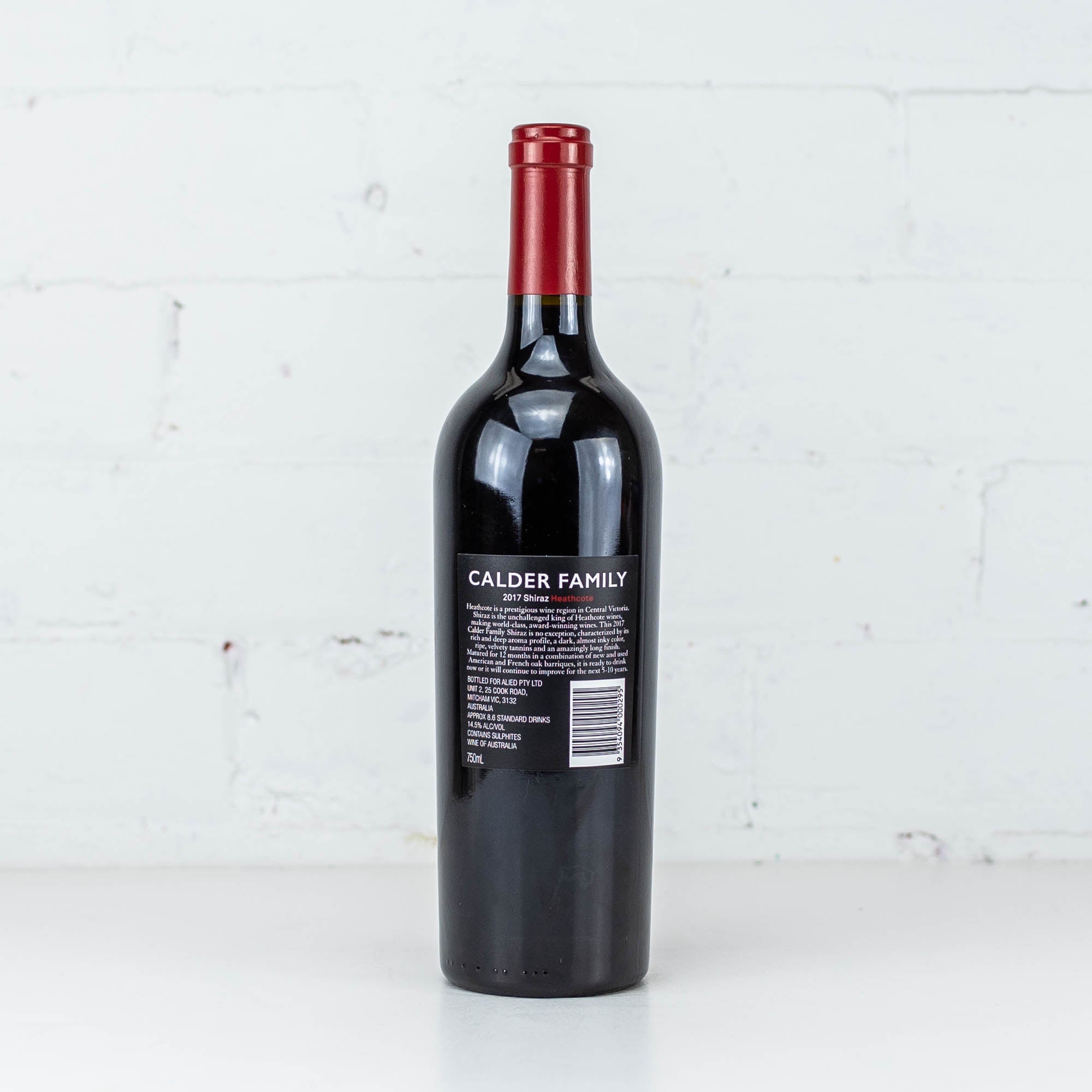 Calder Family - Shiraz 2017 750ml