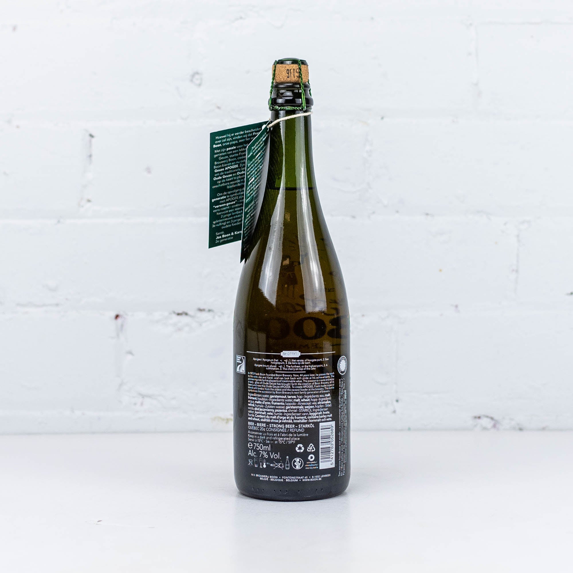 Boon - Oude Gueuze Apogee 750ml