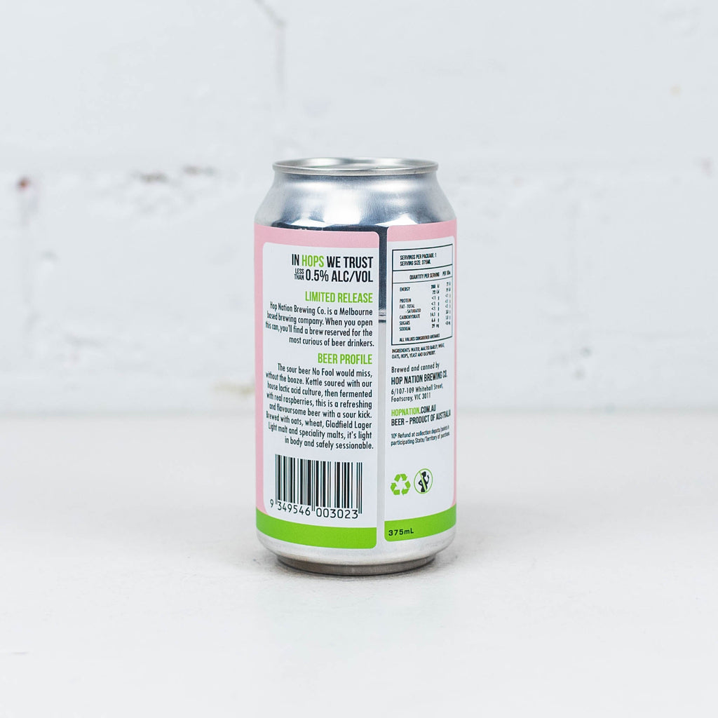 Hop Nation - No Fool Non-Alc Raspberry Sour