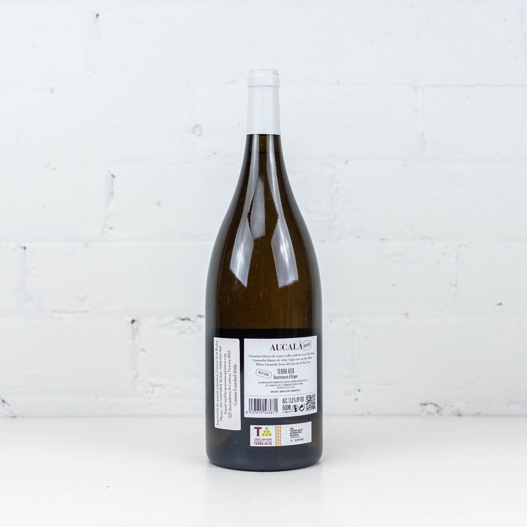 Serra & Barcelo - Aucala Garnatxa Blanca 2018 1.5L