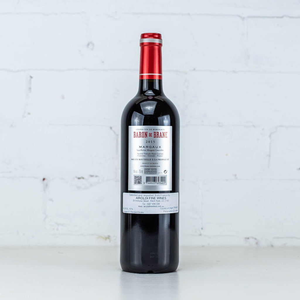 Brane Cantenac - Baron De Brane Margaux 2015 750ml