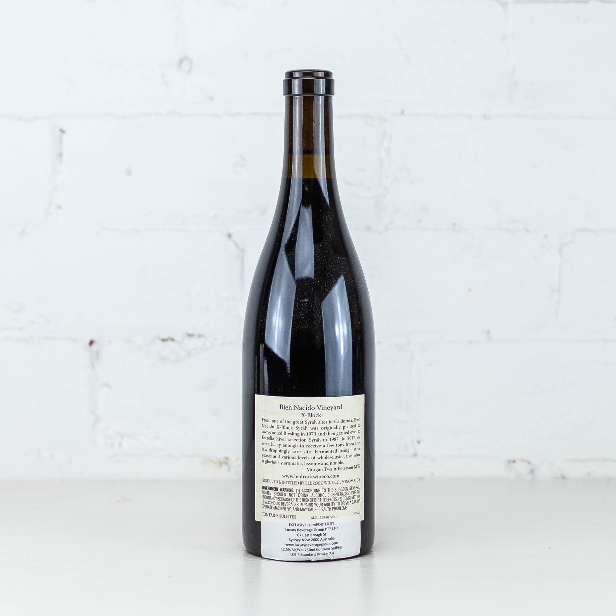 Bedrock - Bien Nacido x Block Syrah 2018 750ml