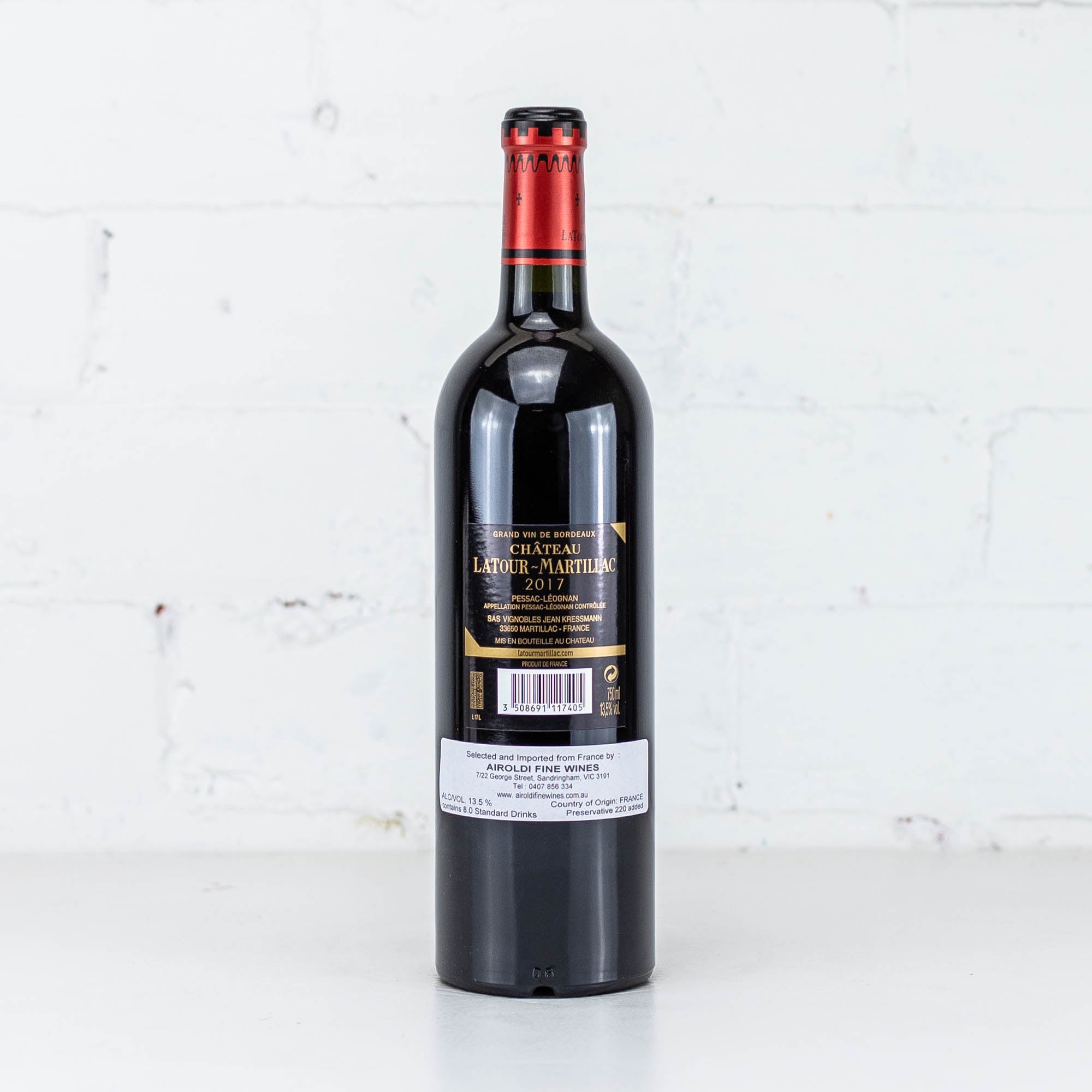 Chateau Latour Martillac - Pessac Leognan Rouge 2017 750ml