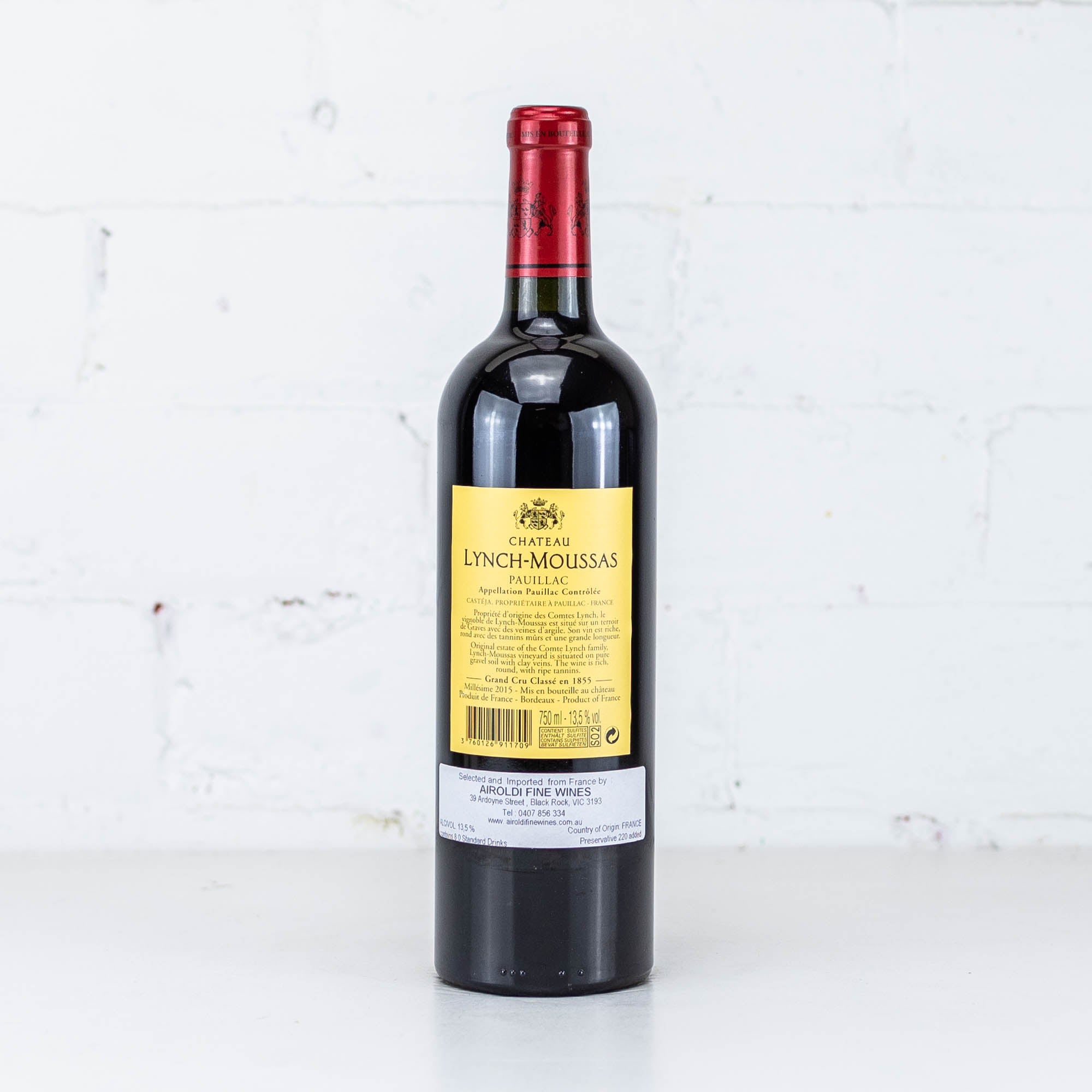 Chateau Lynch Moussas - Pauillac 2015 750ML