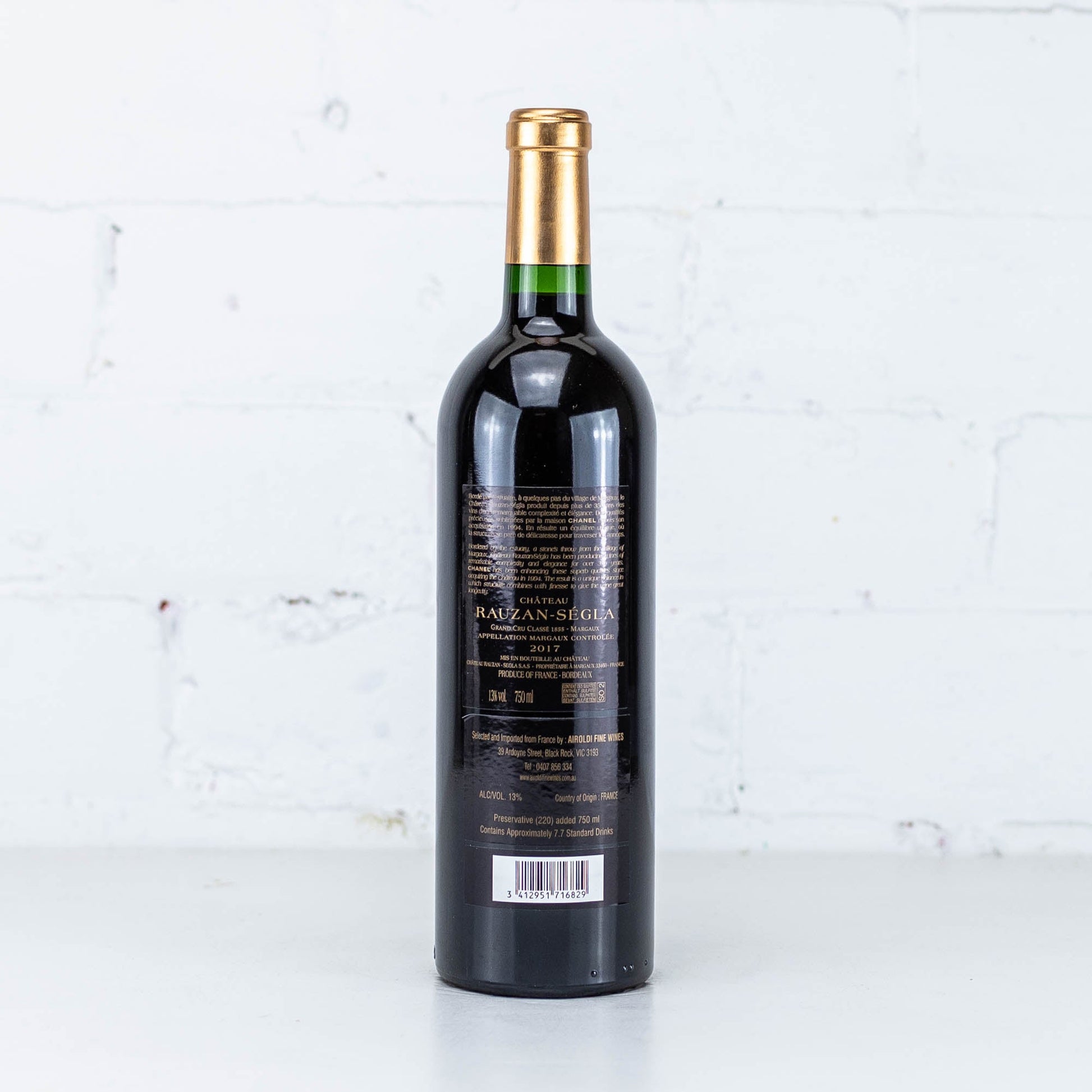 Chateau Rauzan Segla - Margaux 2017 750ml
