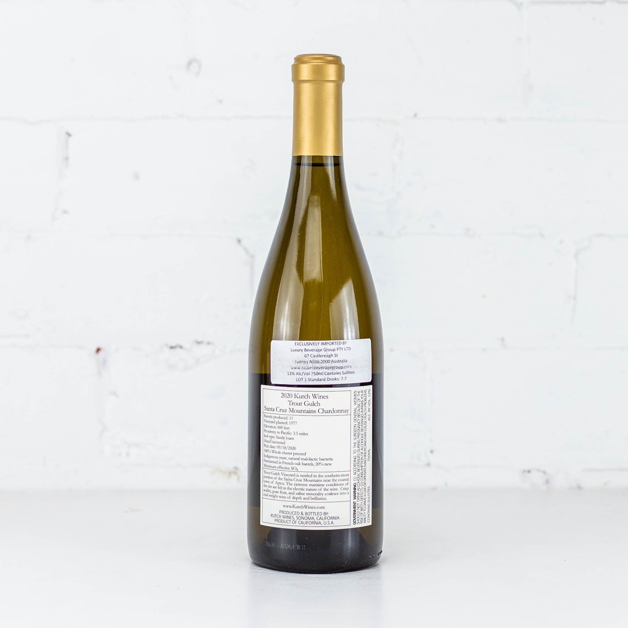 Kutch - Trout Gulch Chardonnay 2020 750ml