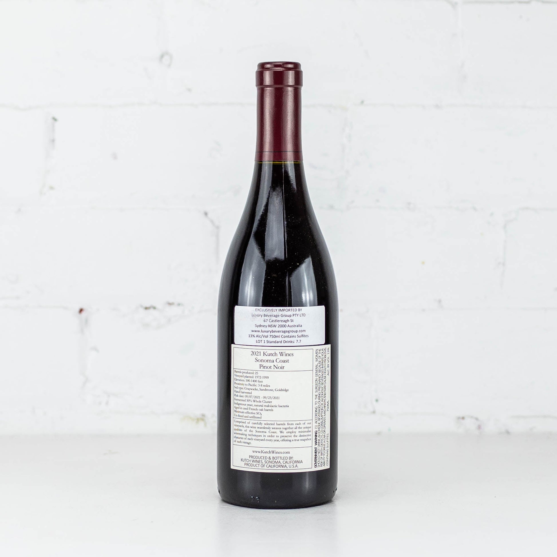Kutch - Sonoma Coast Pinot Noir 2021 750ml