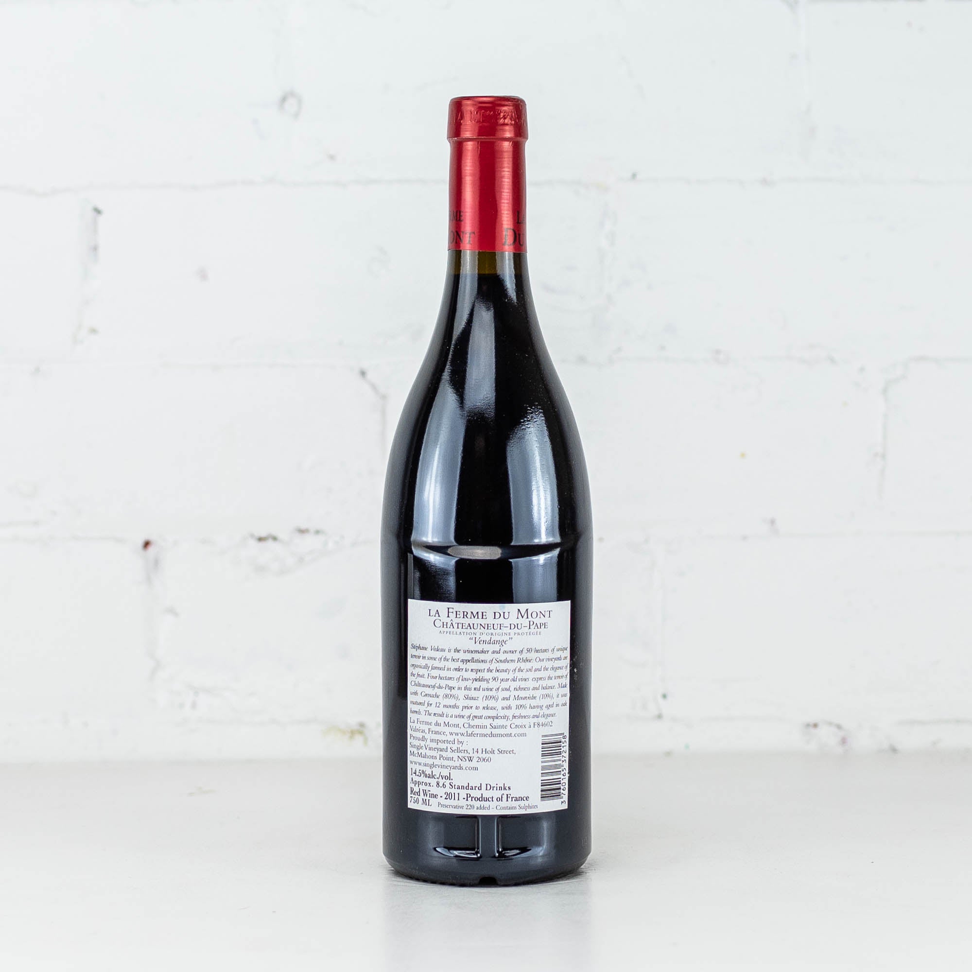 La Ferme Du Mont - Chateauneuf du Pape 2011 750ml