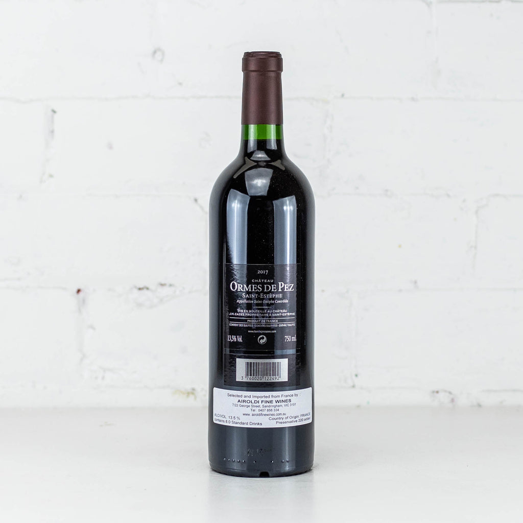 Chateau Les Ormes de Pez - Saint Estephe 2017 750ml