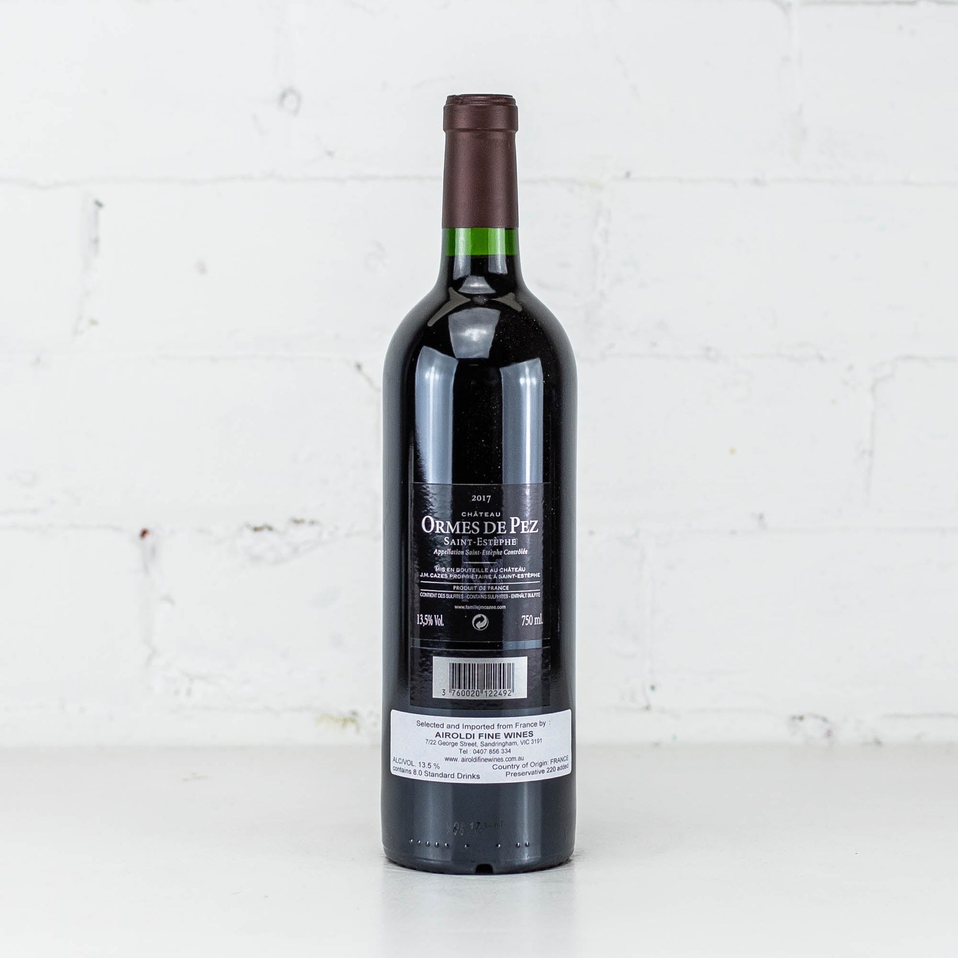Chateau Les Ormes de Pez - Saint Estephe 2017 750ml