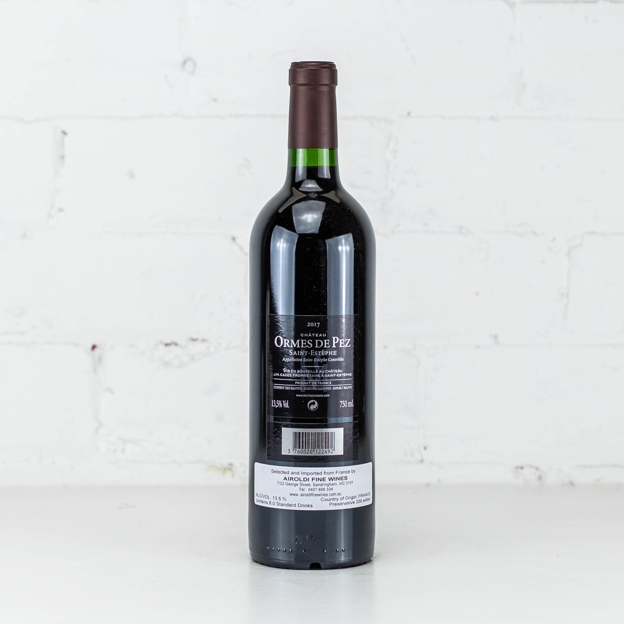 Chateau Les Ormes de Pez - Saint Estephe 2017 750ml