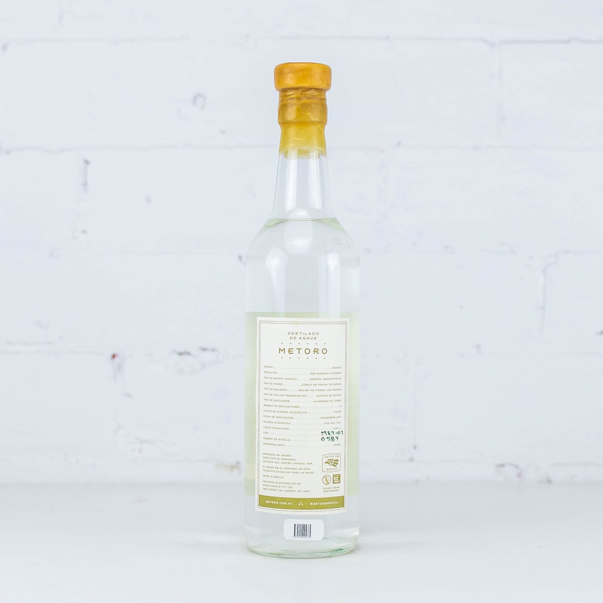 Metoro - Espadin Destilado de Agave 700ml