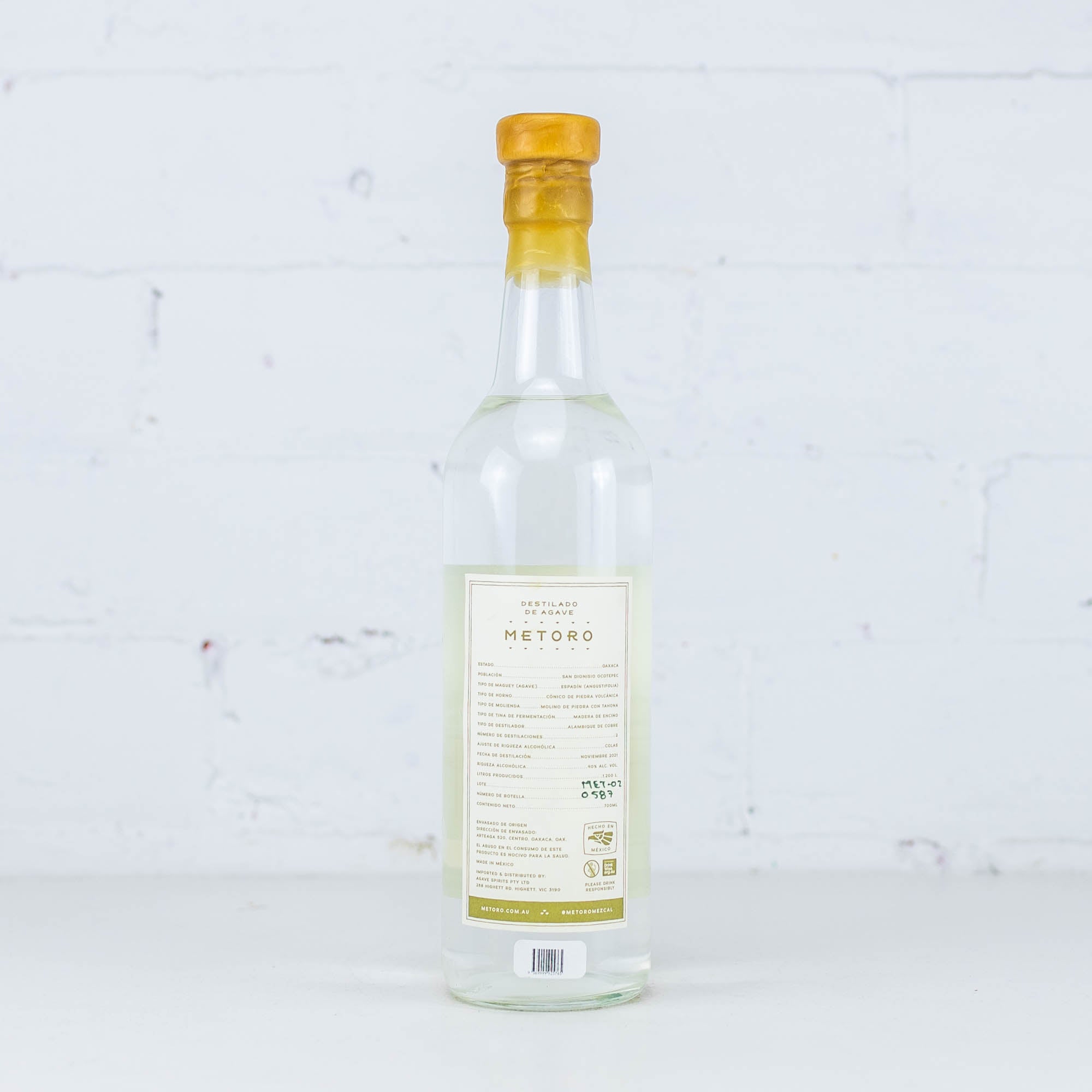 Metoro - Espadin Destilado de Agave 700ml