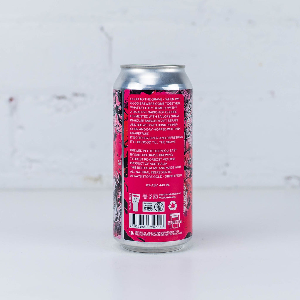 Good Land x Sailors Grave 'Good To The Grave' Dark Farmhouse Ale