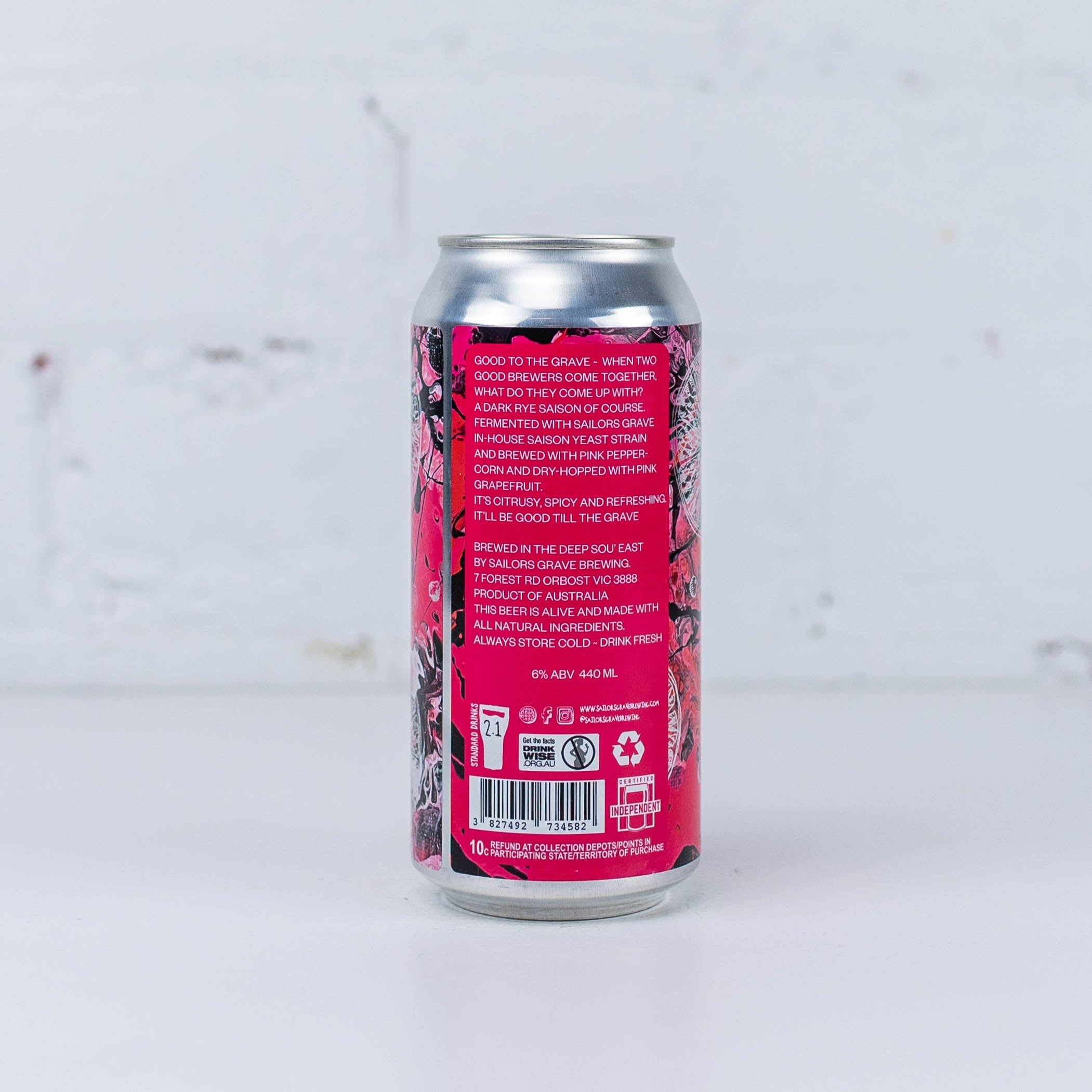 Good Land x Sailors Grave 'Good To The Grave' Dark Farmhouse Ale