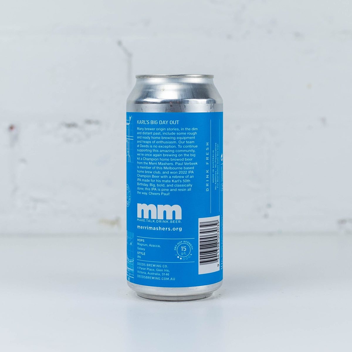 Deeds x Merri Mashers 'Karl's Big Day Out' IPA