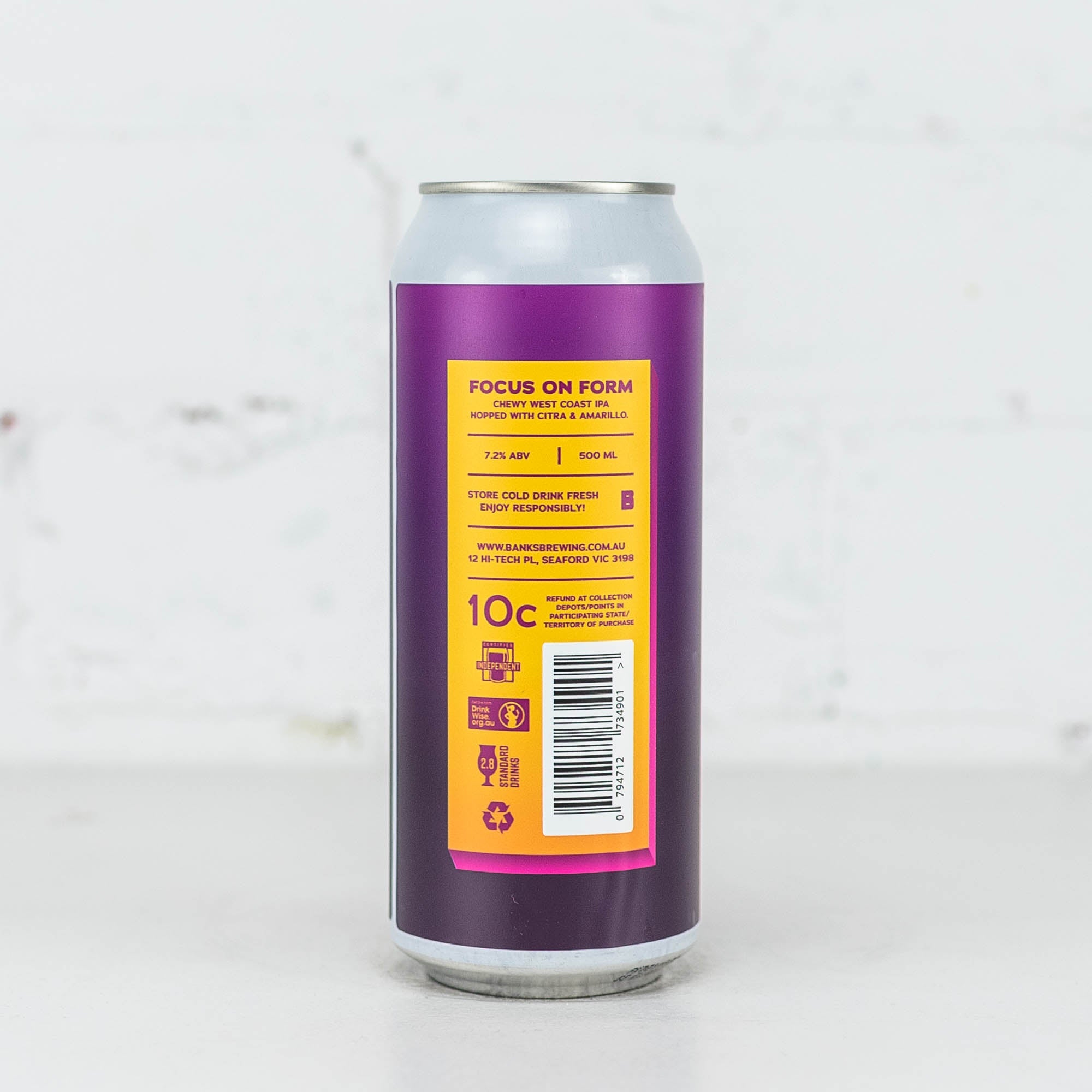 Banks - Focus on Form West Coast IPA