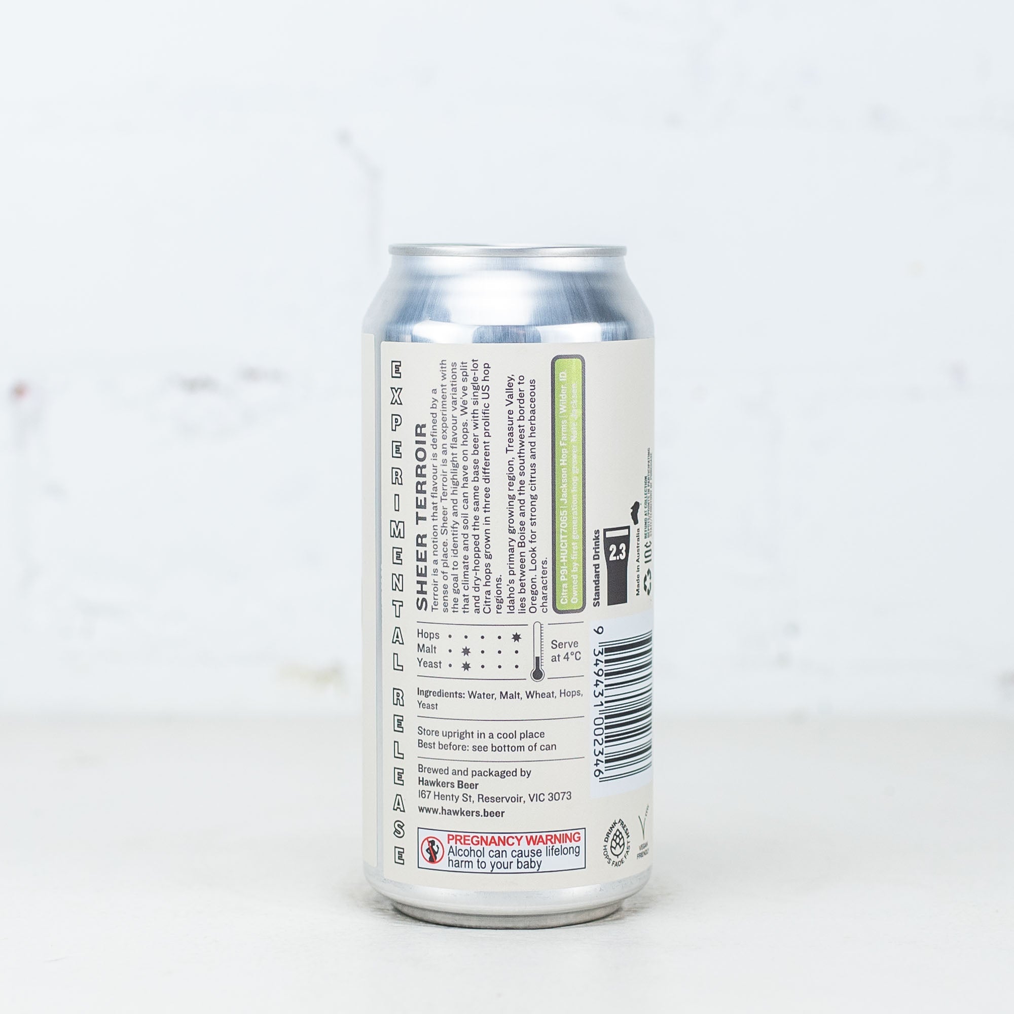 Hawkers - Sheer Terroir Single Farm Citra West Coast IPA Treasure Valley