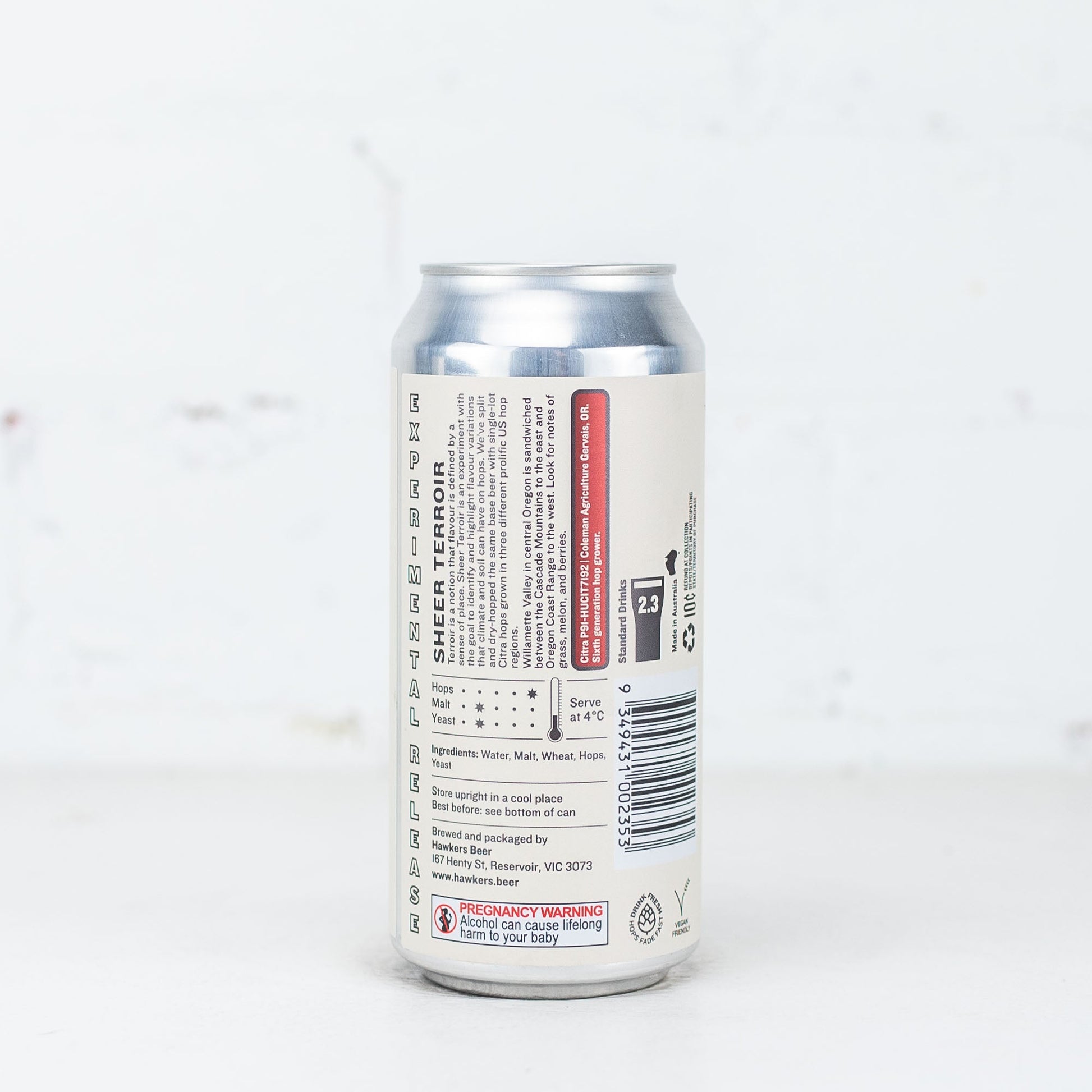 Hawkers - Sheer Terroir Single Farm Citra West Coast IPA Willamette Valley