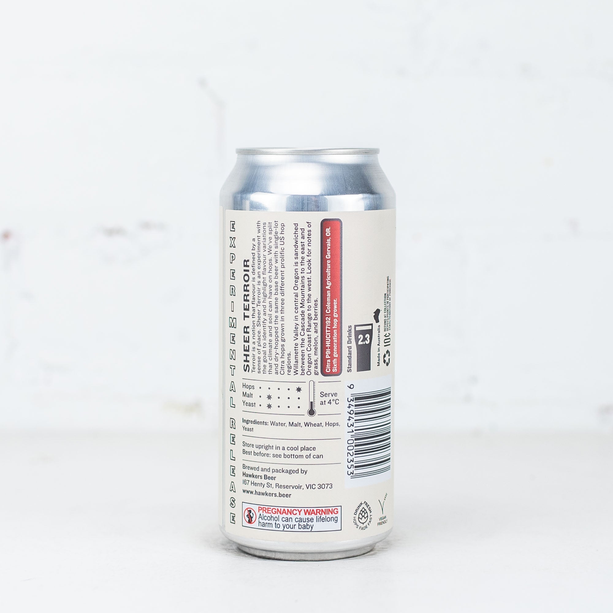 Hawkers - Sheer Terroir Single Farm Citra West Coast IPA Willamette Valley