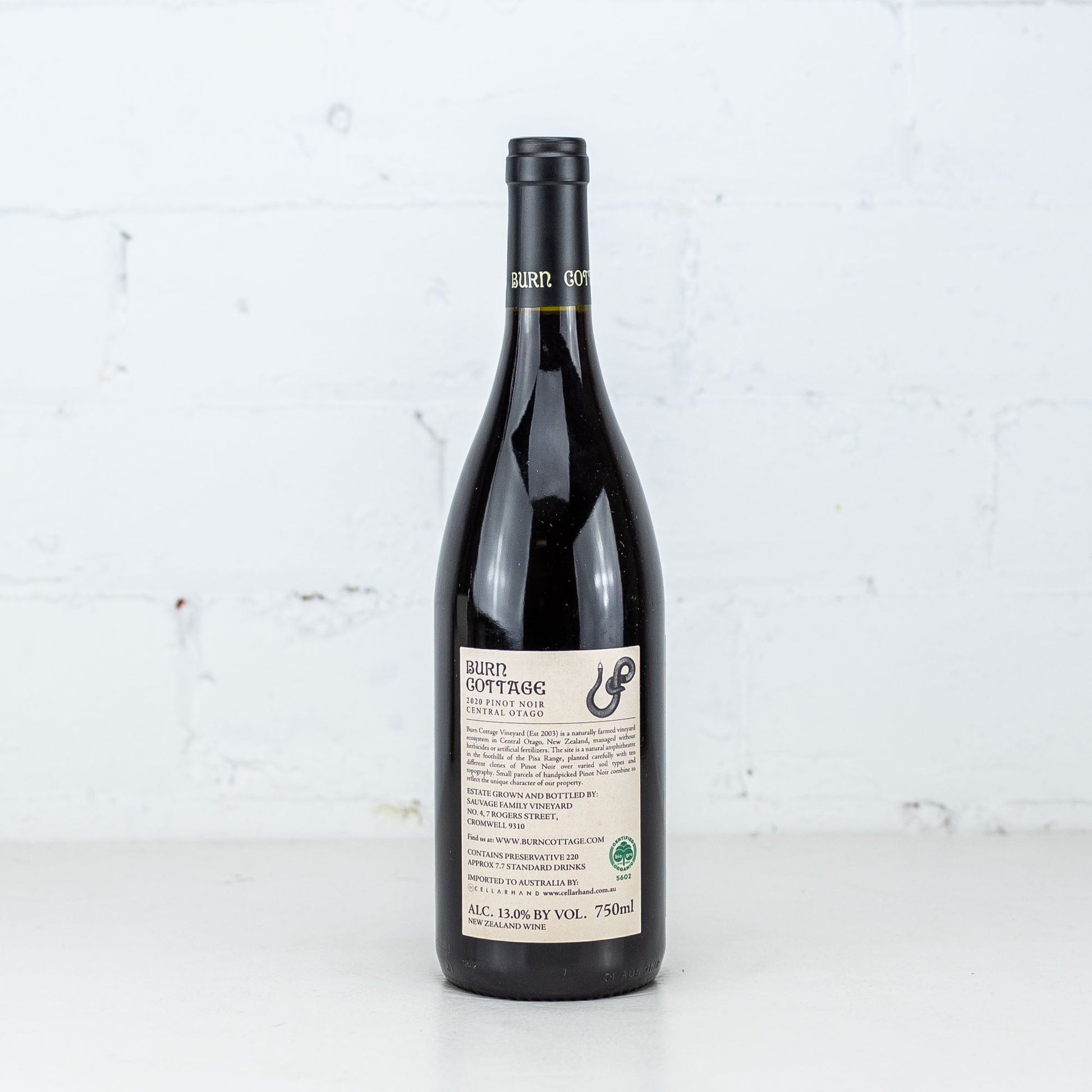 Burn Cottage - Pinot Noir 2020 750ml