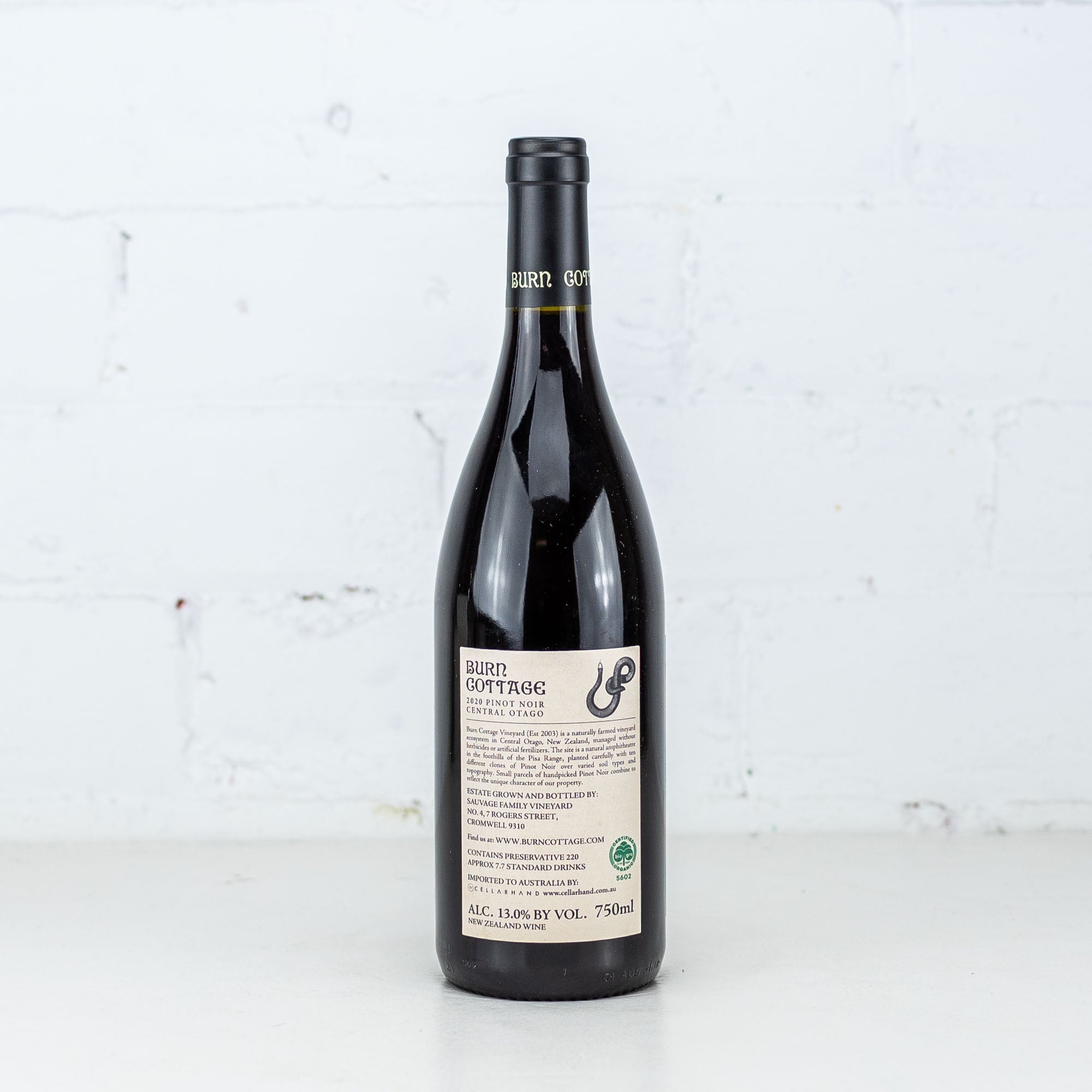 Burn Cottage - Pinot Noir 2020 750ml