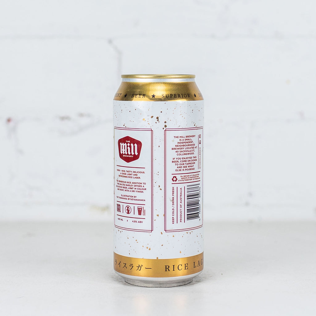 The Mill - Oishii Rice Lager