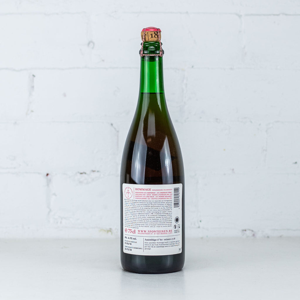3 Fonteinen - Hommage Bio Frambozen Honing 17/18 No60 750ml